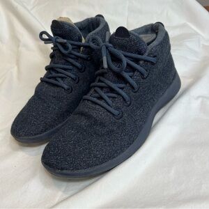 Women’s Allbirds blue washable wool high top sneakers size 10